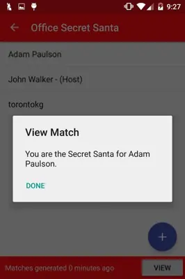 Secret Santa Generator android App screenshot 0