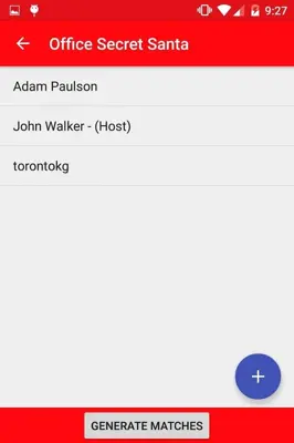 Secret Santa Generator android App screenshot 2
